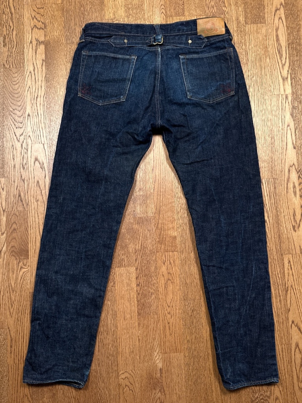 Viapiana Custom Denim Buckleback Selvedge Slim Tapered Denim Jeans Mens 36
